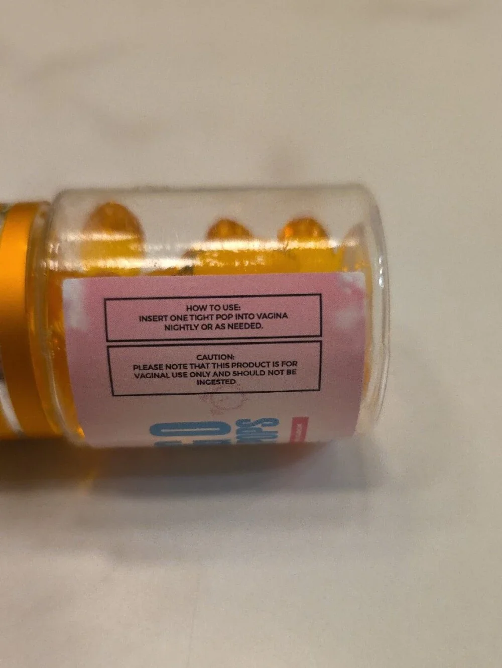 MI & MY The Big O Tightening Pops - Pink & Gold Jar (D)